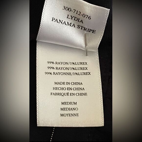 Rails Lydia Panama Stripe Navy Dress Size Medium - Picture 9 of 12